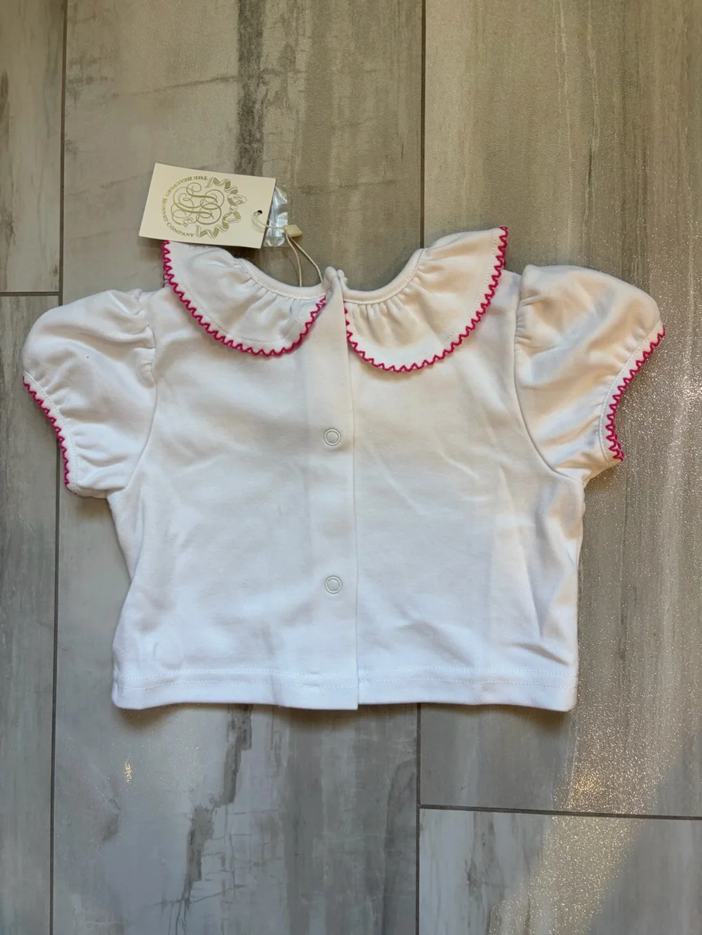NWT TBBC Classic Plaid Brooksy Bubble Romper & Ruffle Shirt Set Girls 18-24M